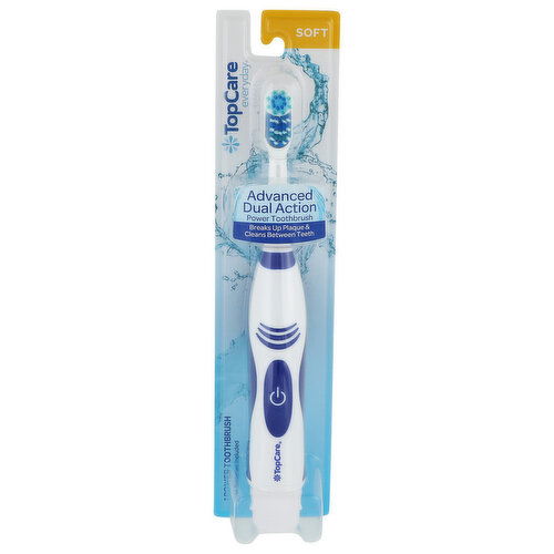 Top Care Everyday Advanced Dual Action Soft Power Toothbrush - 1 Count