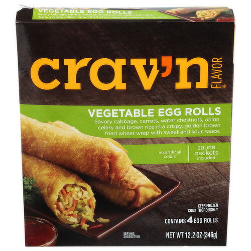 Crav'n Flavor Vegetable Egg Rolls - 3.05 Ounce - 4 Count