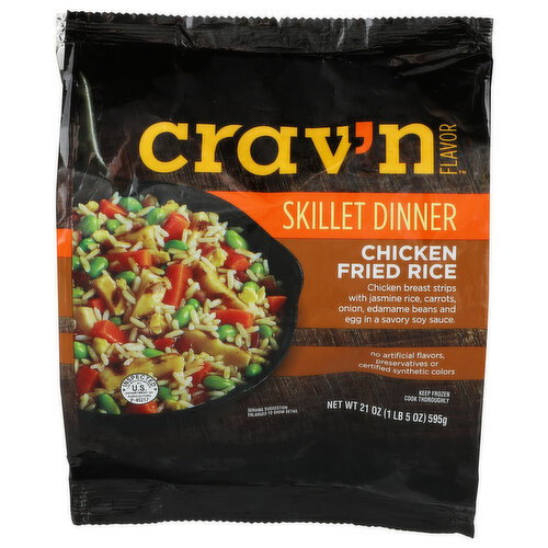 CRAV'N Flavor Cravn Chicken Fried Rice Skill - 21 Ounce