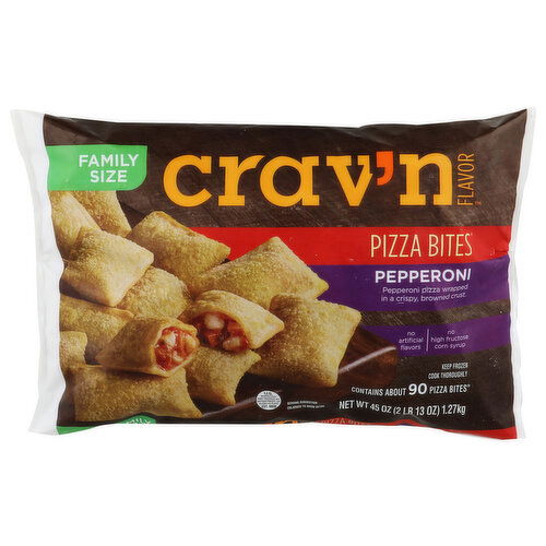Crav'n Flavor Family Size Pepperoni Pizza Bites - 45 Ounce - 1 Count