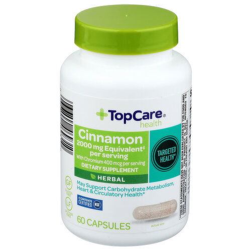 Top Care Cinnamon Capsules - 60 Count