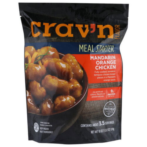 Crav'n Flavor Meal Starter Mandarin Orange Chicken - 18 Ounce