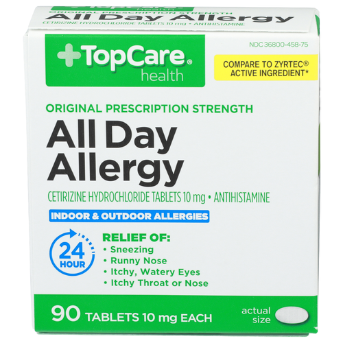 Topcare Health All Day Allergy - 90 Count