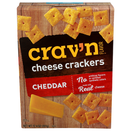 Crav'n Flavor Cheddar Cheese Crackers - 12.4 Ounce