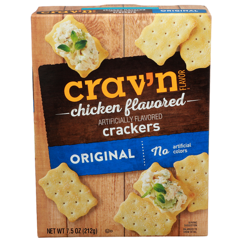 Crav'n Flavor Original Chicken Flavored Crackers - 7.5 Ounce