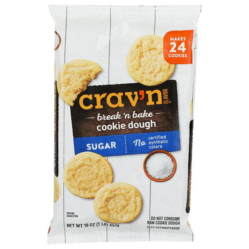 Crav'n Flavor Break 'n Bake Sugar Cookie Dough - 16 Ounce