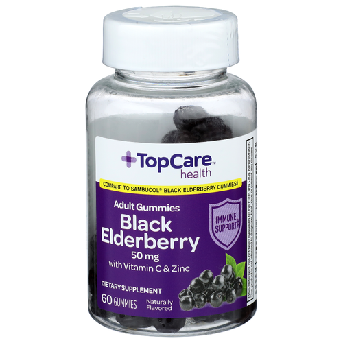 Topcare Health Black Elder Berry Adult Gummies - 60 Count