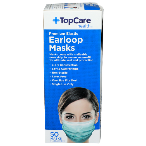 Topcare Health Earloop Masks - 50 Count
