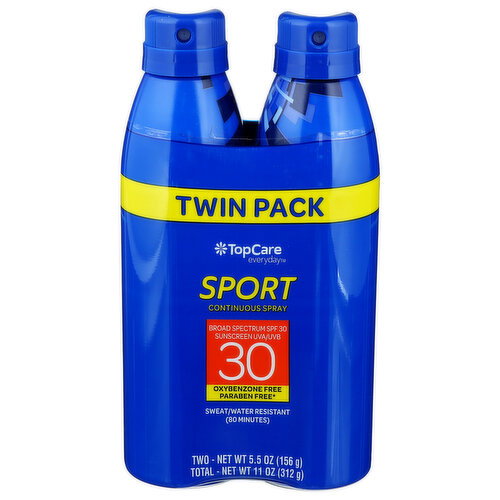 TopCare Sport SPF30 Spray Sunscreen - 5.5 Ounce - 2 Count Image 1 of 2