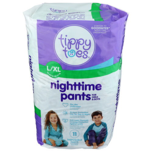 Tippy Toes Nighttime Pants Size L/XL - 11 Count Image 1 of 3