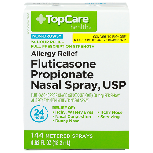 Topcare Health Fluticasone Propionate Nasal Spray, Usp - 0.004 Fluid Ounce - 144 Count