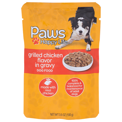 Paws Happy Life Grilled Chicken Flavor In Gravy Dog Food - 3.5 Ounce