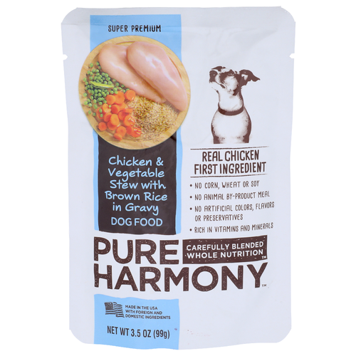 Pure Harmony Chicken & Vegetable Dog Food - 3.5 Ounce
