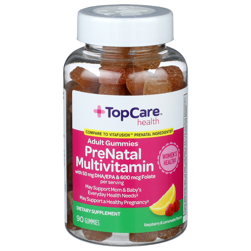 Topcare Health Raspberry & Lemonade Flavors Adult Gummies Prenatal Multivitamin - 90 Count