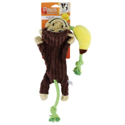 Paws Happy Life Monkey Dog Toy - 1 Each Image 1 of 2