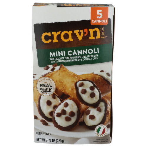 Crav’n Flavor Mini Cannoli - 1.552 Ounce - 5 Count Image 1 of 4