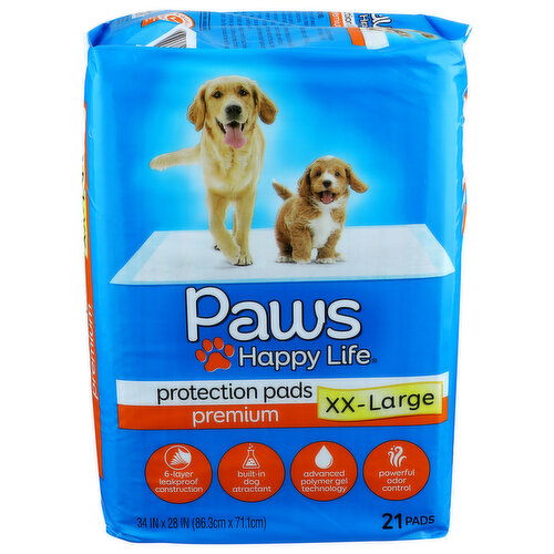 Paws Happy Life  Premium XX-Large Protection Pads - 21 Count