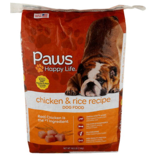 Paws Happy Life Chicken & Rice Recipe Dog Food - 16.5 Pound - 1 Count
