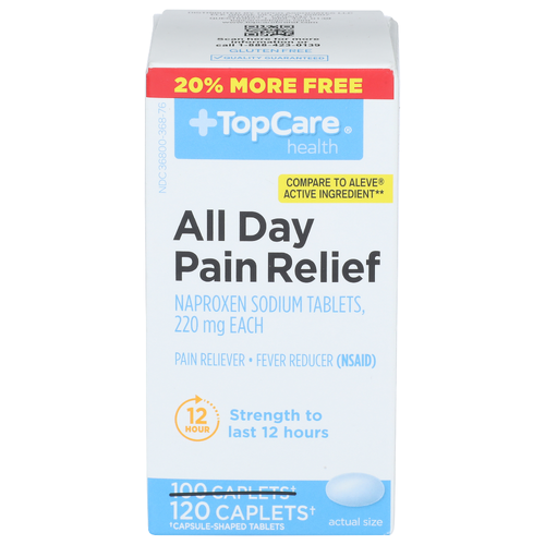 Topcare Health Pain Reliever Fever Reducer - 120 Count