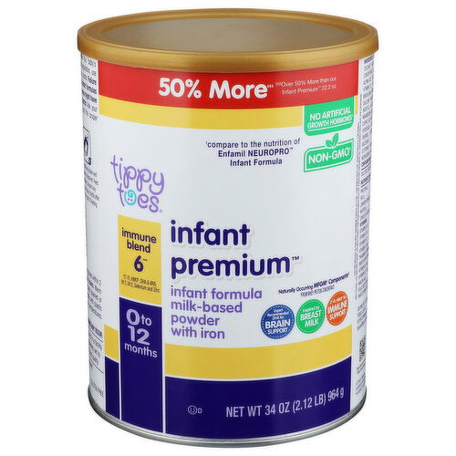 Tippy Toes Value Size Infant Premium Formula - 34 Ounce