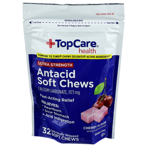 Top Care Tc Antacid Cherry Soft Chews - 32 Count Image 1 of 2