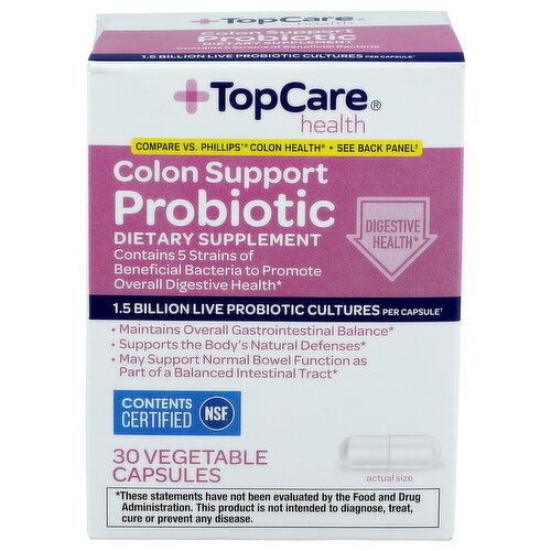 Top Care Health Colon Support Probiotic - 30 Count