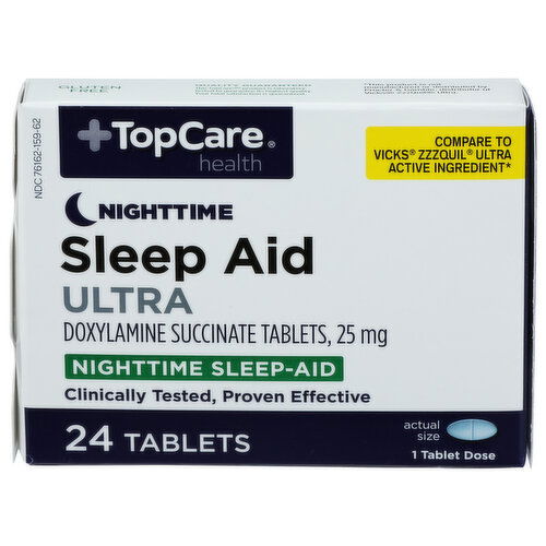 Top Care Health Sleep Aid Ultra Tablets - 24 Count
