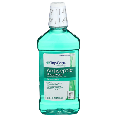 Topcare Everyday Spring Mint Antigingivitis__antiplaque Antiseptic Mouthwash Antigingivitis Antiplaque - 33.8 Fluid Ounce
