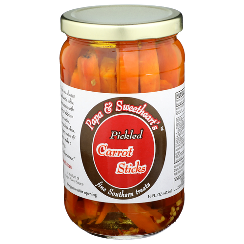 PAPA & SWEETHEART's Pickled Carrot Sticks - 16 Fluid Ounce Image 1 of 4
