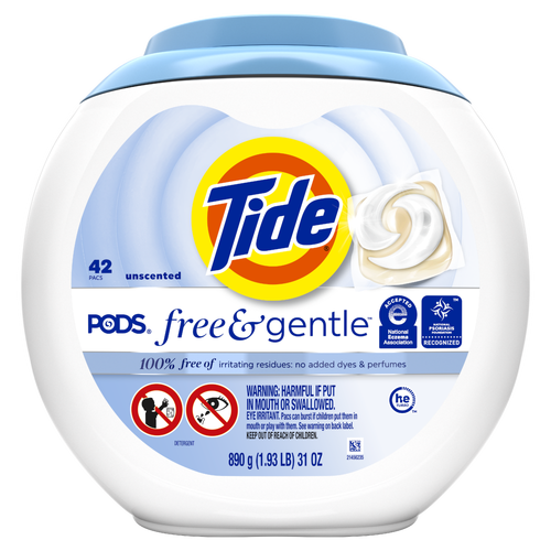 Tide Pods Detergent Free & Gentle - 30 Ounce