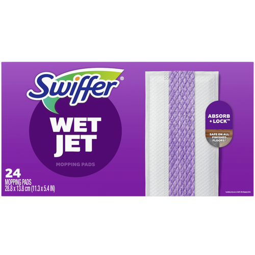Swiffer Wet Jet Mop Cleaning Pads Refill, Floor Cleaner - 24 Ounce