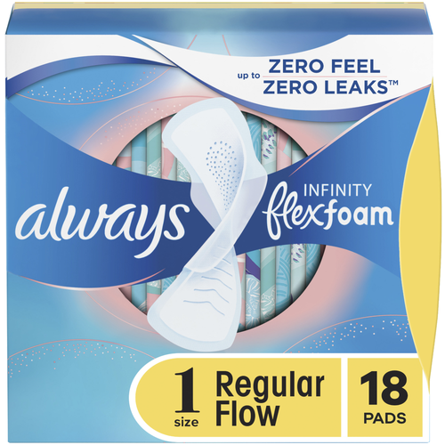 Always Infinity Flexfoam Size 1 Pads - 18 Count Image 1 of 3