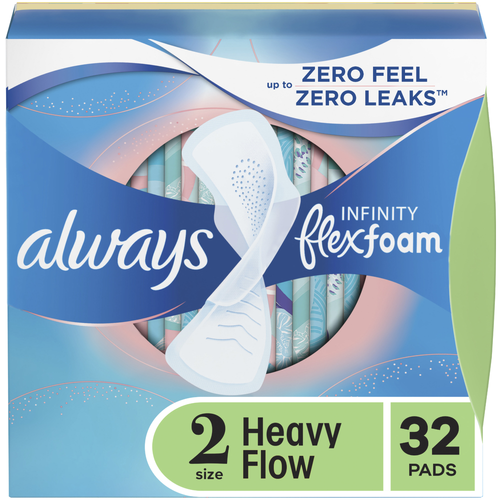Always Infinity Flexfoam Size 2 Pads - 32 Count Image 1 of 3