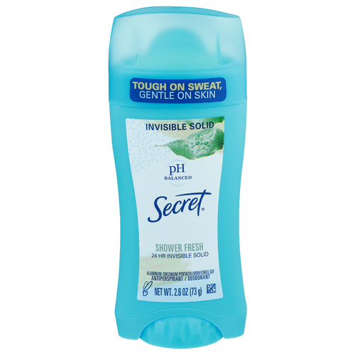 SECRET Shower Fresh Invisible Solid Antiperspirant Deodorant - 2.6 Ounce