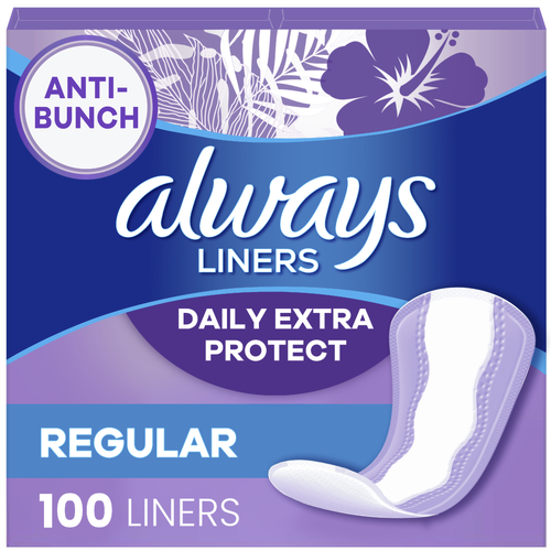 Always Double Pack Regular Liners - 100 Count Image 1 of 3