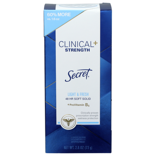 Secret Light & Fresh Soft Solid Clinical+ Strength Antiperspirant - 2.6 Ounce