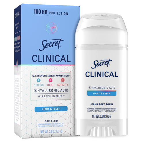 Secret Light & Fresh Soft Solid Clinical+ Strength Antiperspirant - 2.6 Ounce Image 1 of 2
