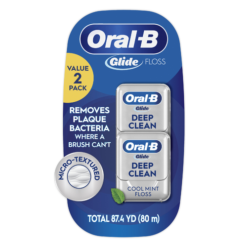 Oral-B Glide Cool Mint Pro Health Deep Clean Floss - 2 Count Image 1 of 2