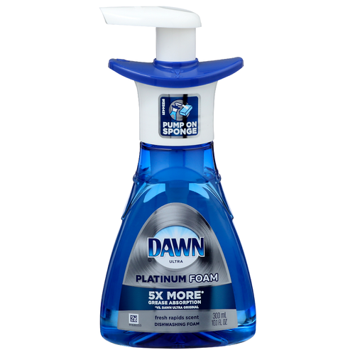 Dawn Dish Soap & Detergent Fresh Rapid Scent Platinum Foam Ultra Dishwashing - 10.1 Fluid Ounce