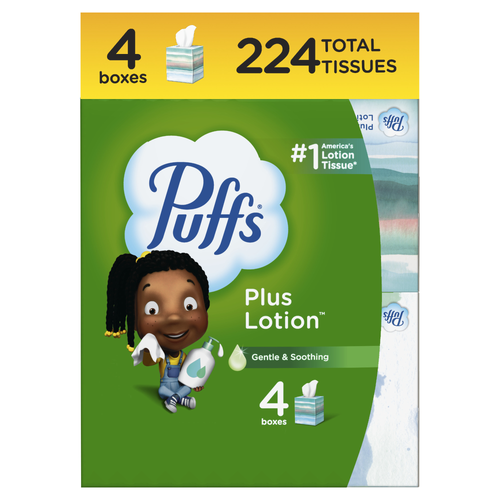 Puffs Plus Lotion Facial Tissues - 4 Count Image 1 of 3
