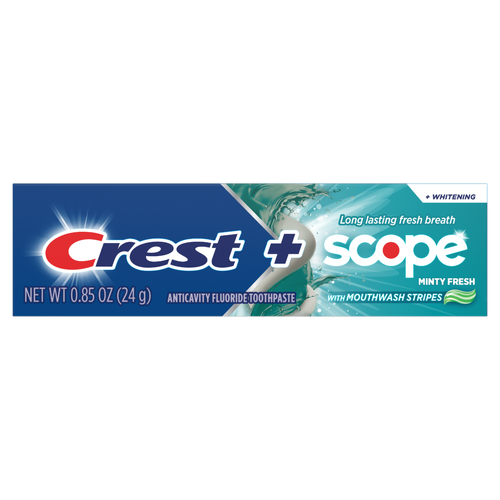 Crest Plus Scope Whitening Toothpaste, Minty Fresh - 0.85 Ounce