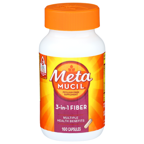 Meta Mucil 3-In-1 Fiber Multiple Health Benefits - 160 Count Image 1 of 4