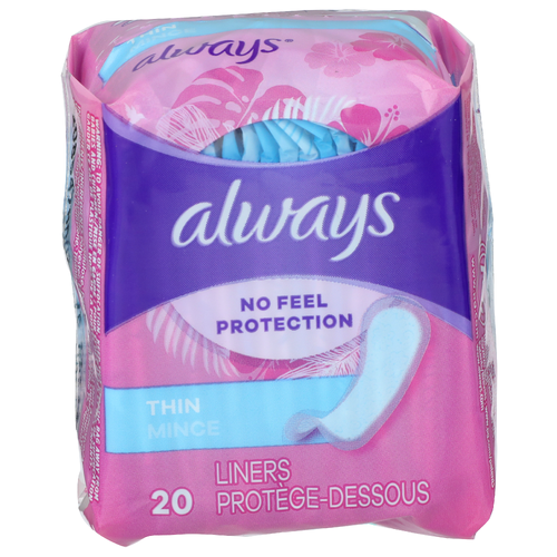 Always Thin Liners - 20 Count