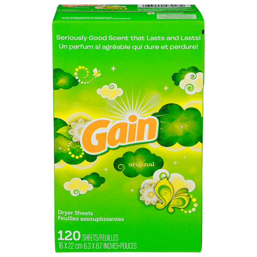 Gain Original Dryer Sheets - 120 Count