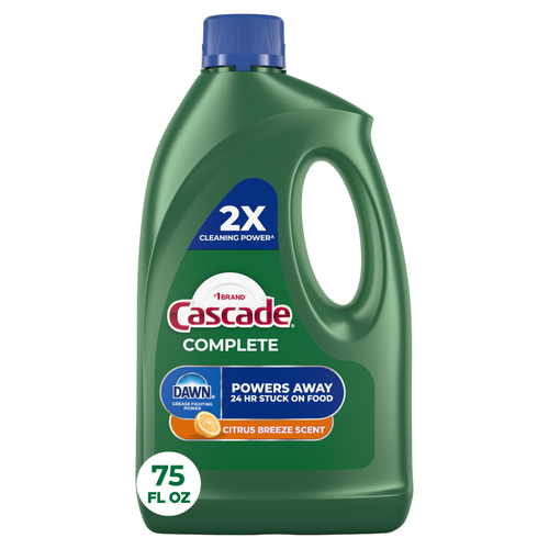Cascade Citrus Complete Dishwasher Detergent Liquid Gel - 75 Ounce