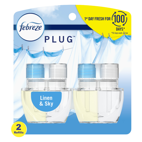 Febreze Linen & Sky Odor-Fighting Scented Oil Refill - 1.75 Ounce