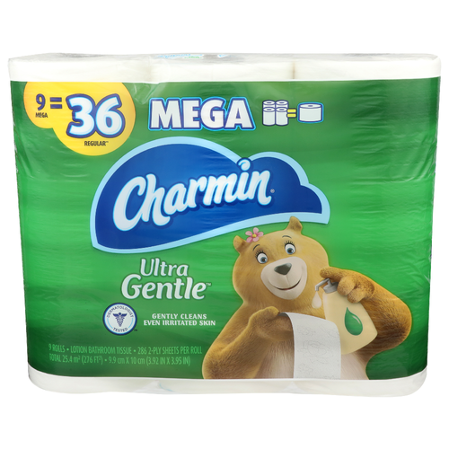 Charmin Lotion Bathroom Tissue Ultra Gentle - 9 Count