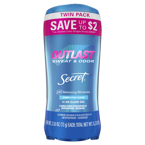 Secret Outlast Clear Gel Antiperspirant Deodorant For Women - 5.2 Ounce Image 1 of 2
