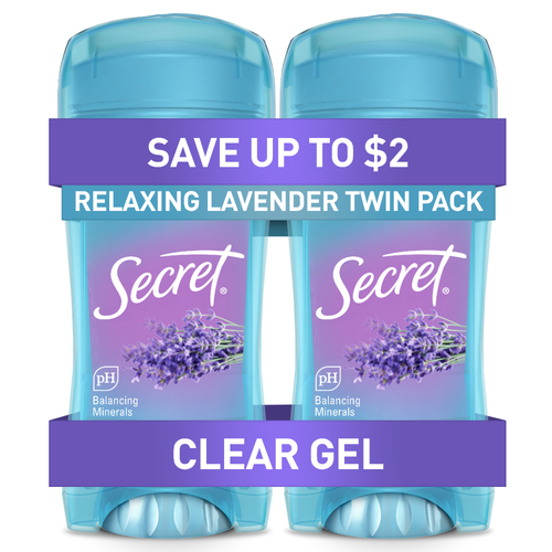 Secret Relaxing Lavender Clear Gel Antiperspirant Deodorant - 5.2 Ounce