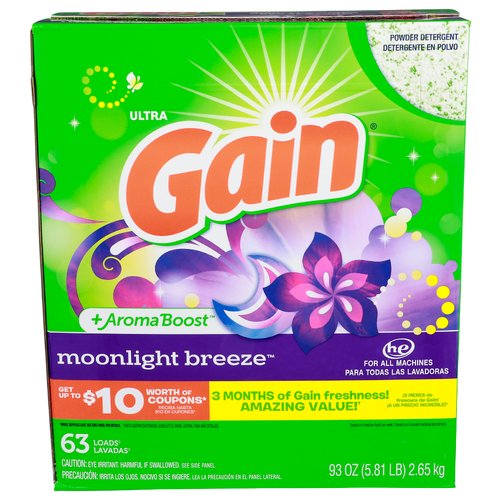 Gain Moonlight Breeze Ultra Powder Detergent - 1.476 Ounce - 63 Count
